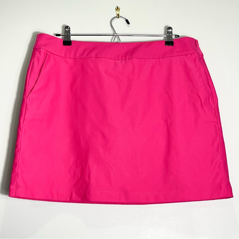 NIKE Women's Golf Tennis Fuchia Pink Skort Pockets Size Zip Stretch Size 12